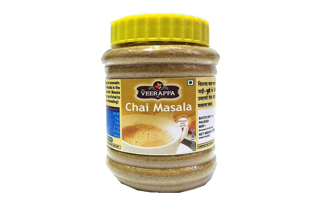 Veerappa Chai Masala    Plastic Jar  200 grams